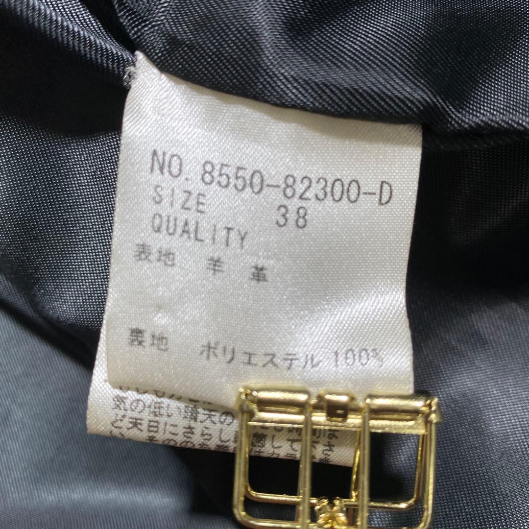 極美品♡SUNROSE 羊革 光沢 ラムレザーダブルトレンチコート 高級本革