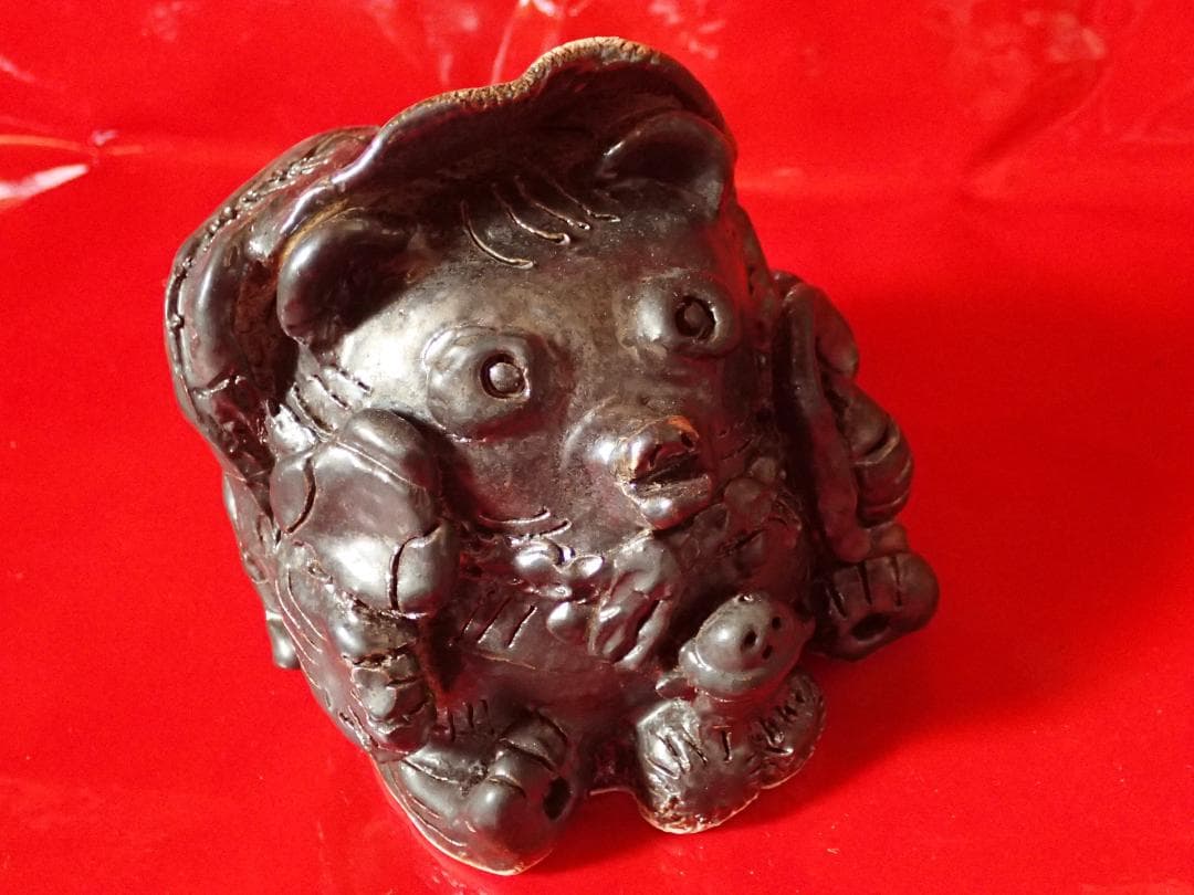 希少　置物　ハンドメイド　七福狸　陶芸　オリジナル　恋愛