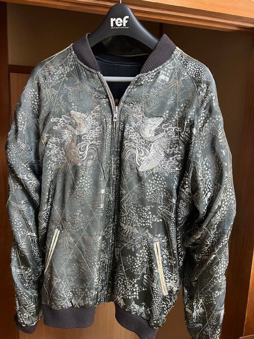 W【美品】花旅楽団 スカジャン