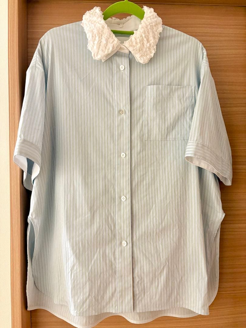 【美品】shirocon curlyオーバーシャツ　38サイズ　yori