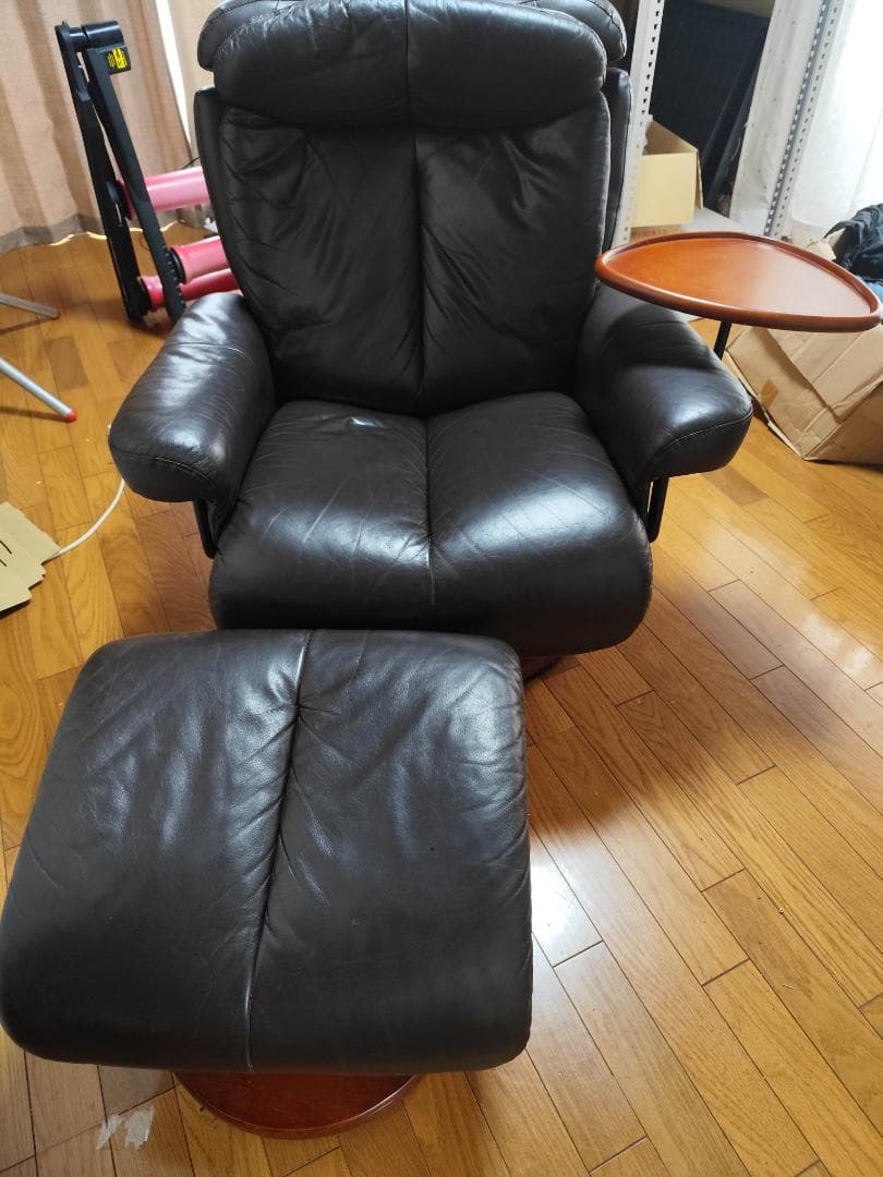 レザー リクライニングチェア ※セット販売のみ※