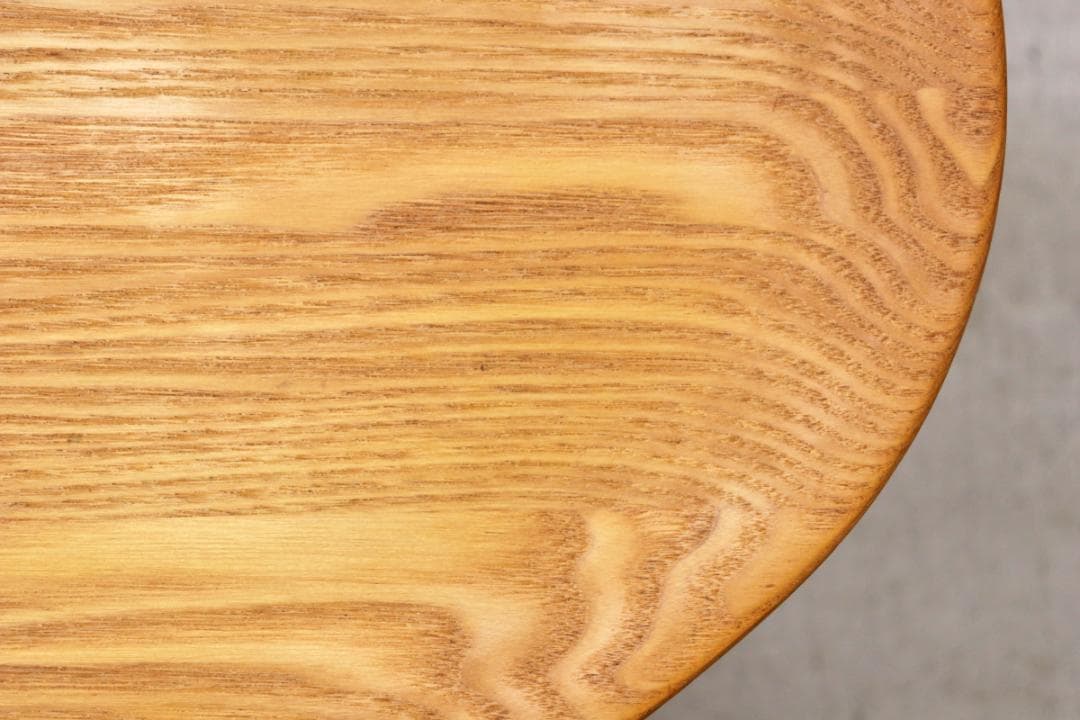 ヒラシマ ボルド オーク無垢材 オーバル センターテーブル ナチュラル