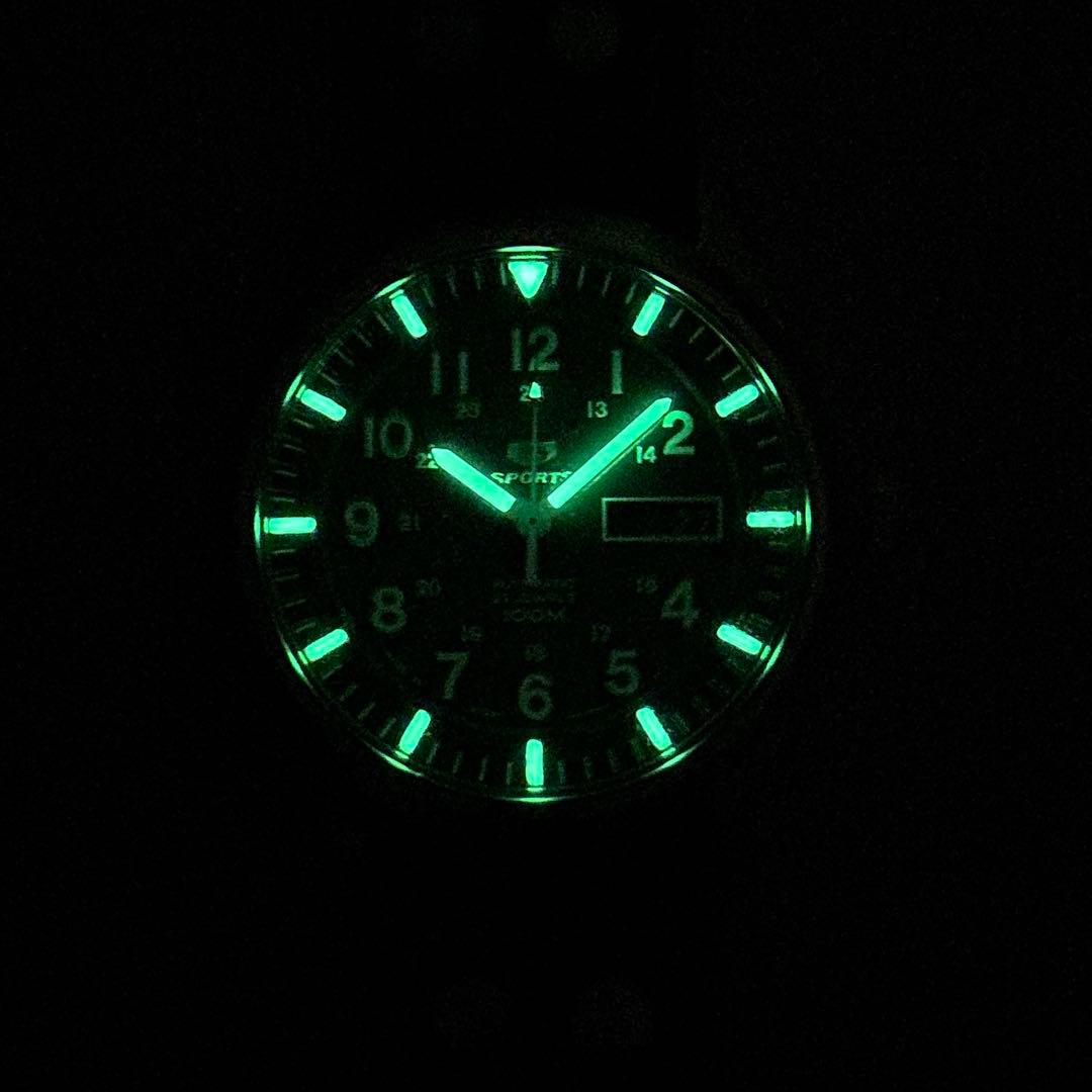 SEIKO5 SPORTS SNZG15K1 ミリタリー 7s36