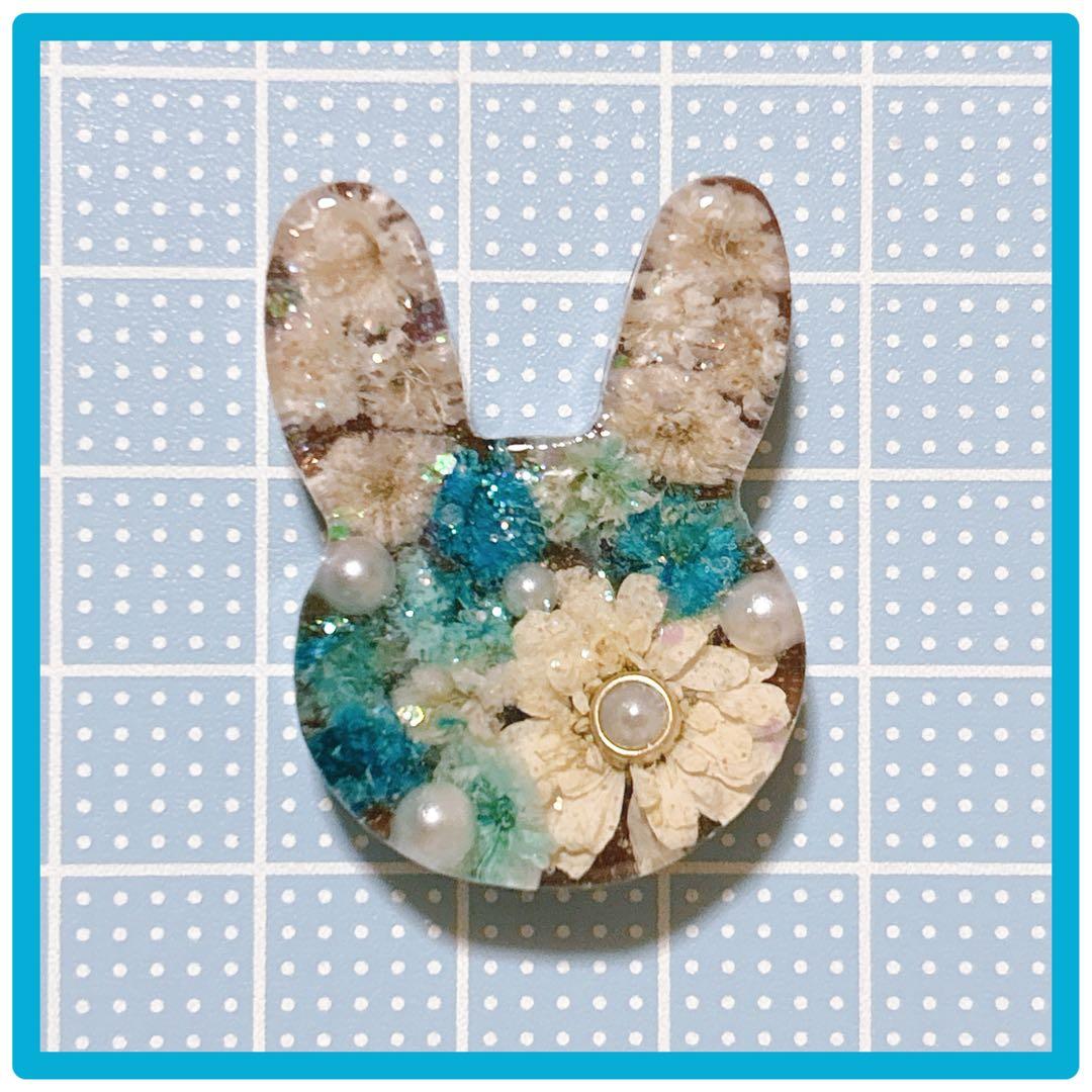 No 856❣️大人可愛いレジンヘアゴム❣️かすみ草❣️♪(๑ᴖ◡ᴖ๑)♪