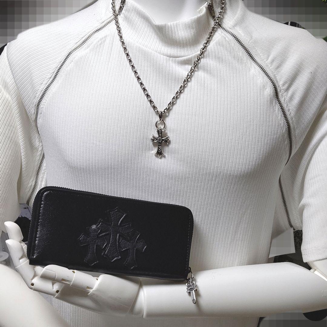 本革セメタリークロス レザー ロングウォレット / ラウンドファスナー長財布