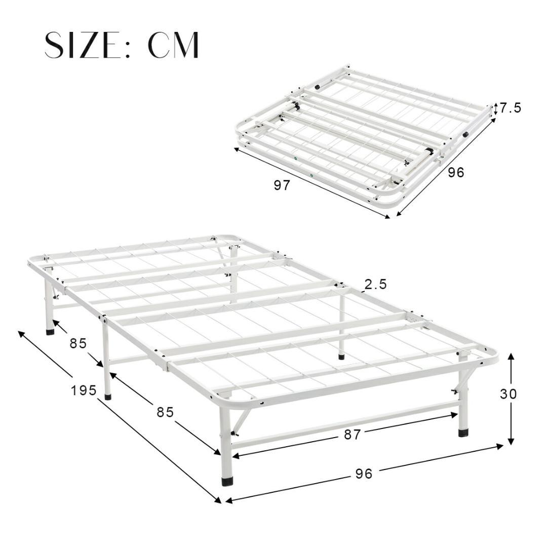 赤字価格！折りたたみベッド シングル 組立簡単シングル 収納 耐荷重200kg