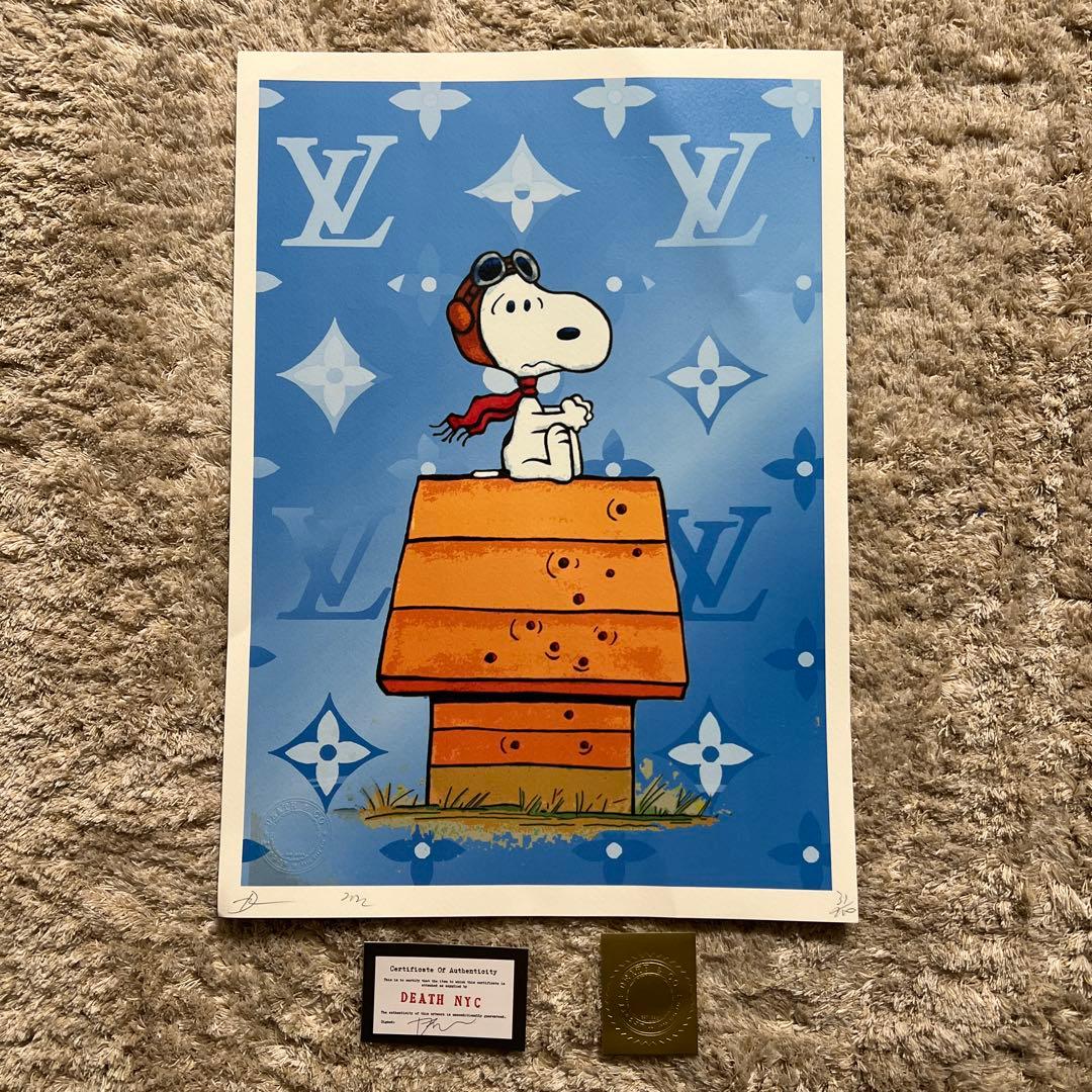スヌーピー Louis Vuitton 限定版アートプリント　DEATH NYC