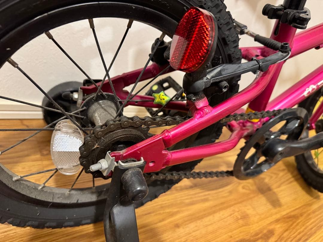 ⭐︎ヨツバサイクル YOTSUBA 14インチ ピンク 補助輪付き⭐︎引取り歓迎