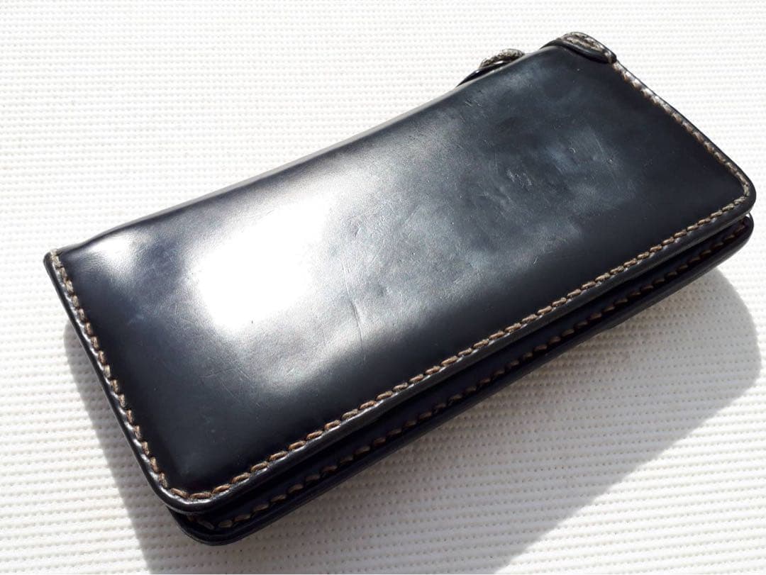 最終※フラットヘッド 最高級 コードバン レザー 925 コンチョ ウォレット
