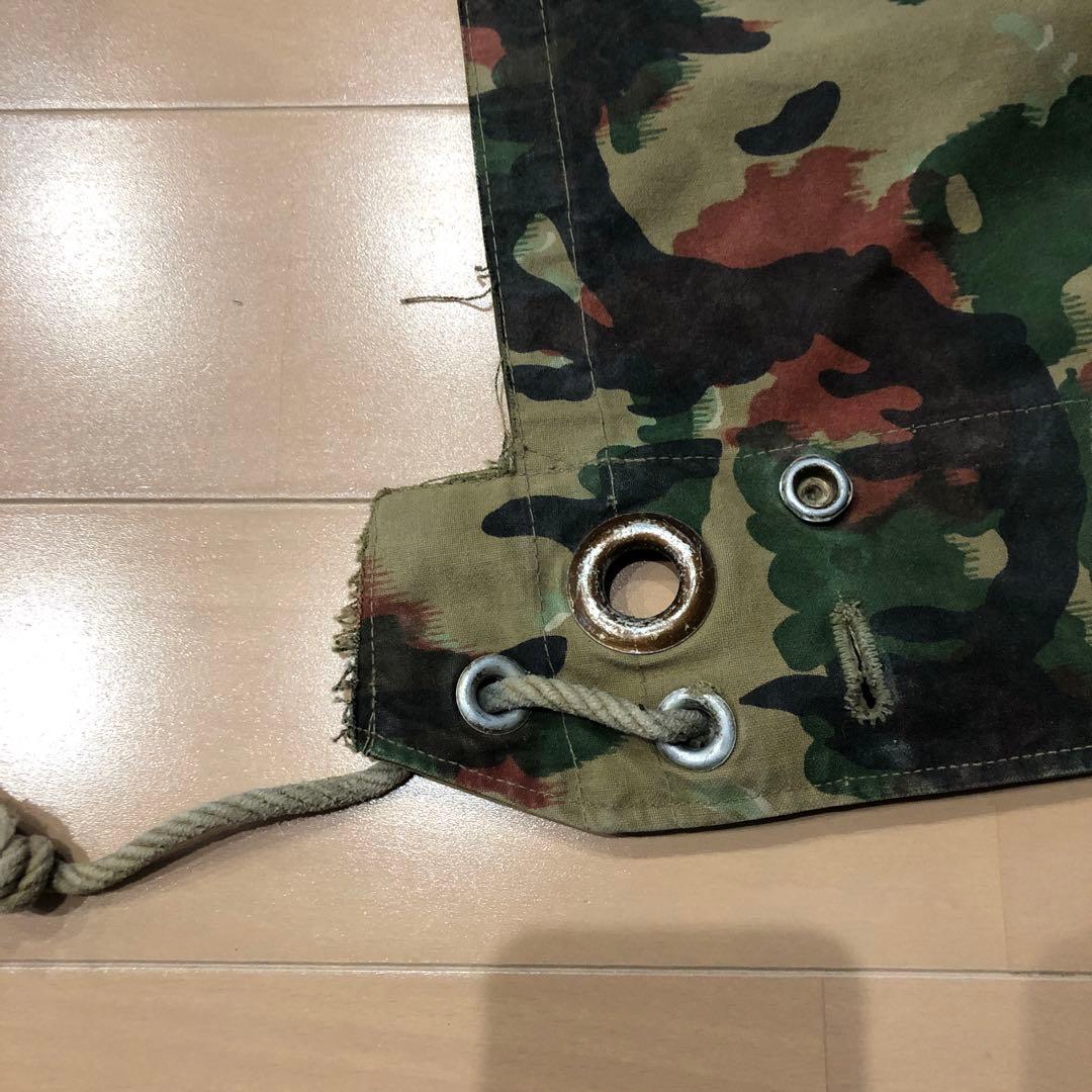 スイス　軍幕　アルペンカモ １枚　usd
