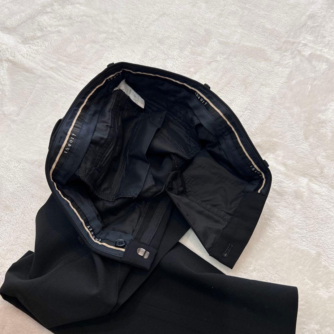 【美品】theory セオリー ブラックスーツ Sサイズ ビジネス 冠婚葬祭