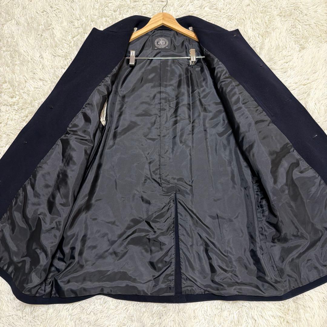 ジェイプレス　J.PRESS ステンカラーコート　ネイビー　L カシミヤ混
