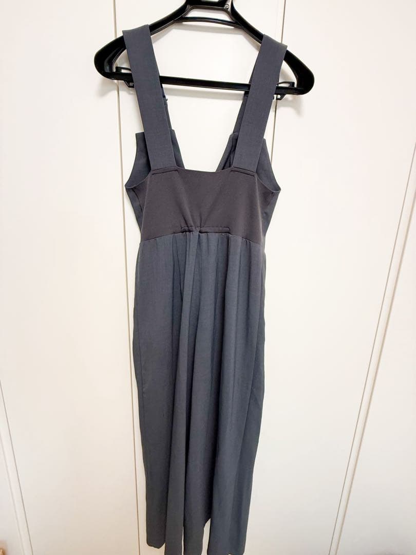 ココディール バックリブサロペット グレー