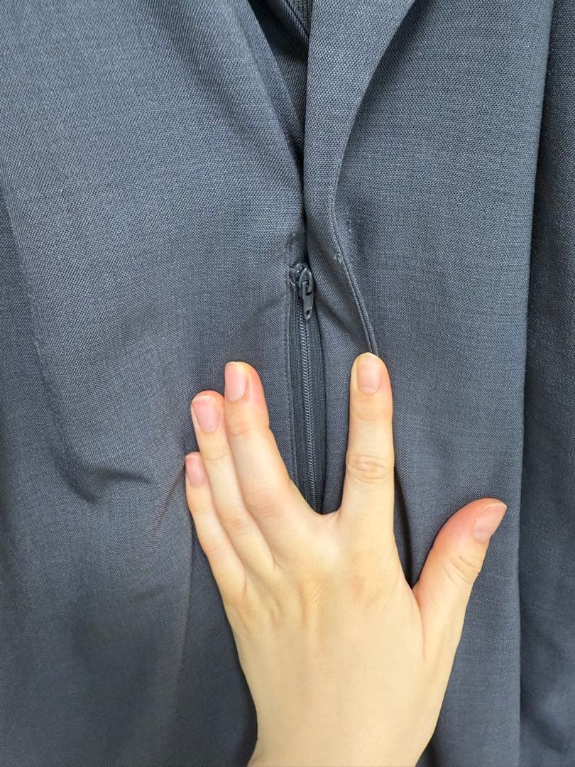 ココディール バックリブサロペット グレー