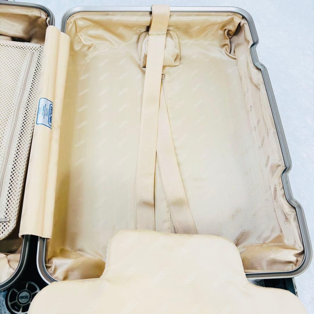 RIMOWA キャリーケース　32L カーボネート製　リボン　ワインレッド