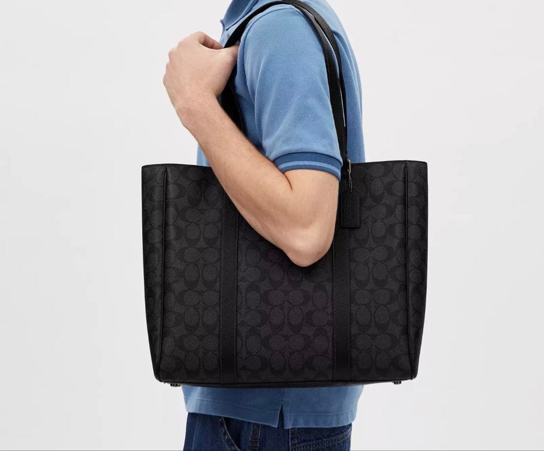 COACH ハドソン ダブル ハンドル トート・シグネチャー キャンバス