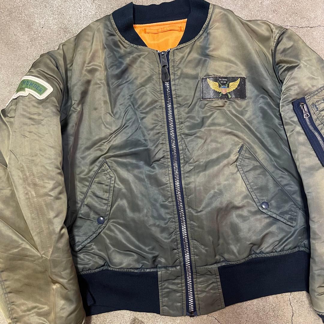 ジャケット・アウター 90s AVIREX ROLLING THUNDER MA-1 XL