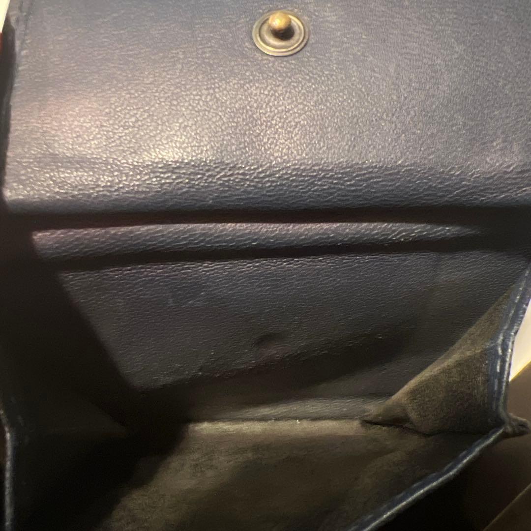 BOTTEGA VENETA ネイビー 二つ折り財布