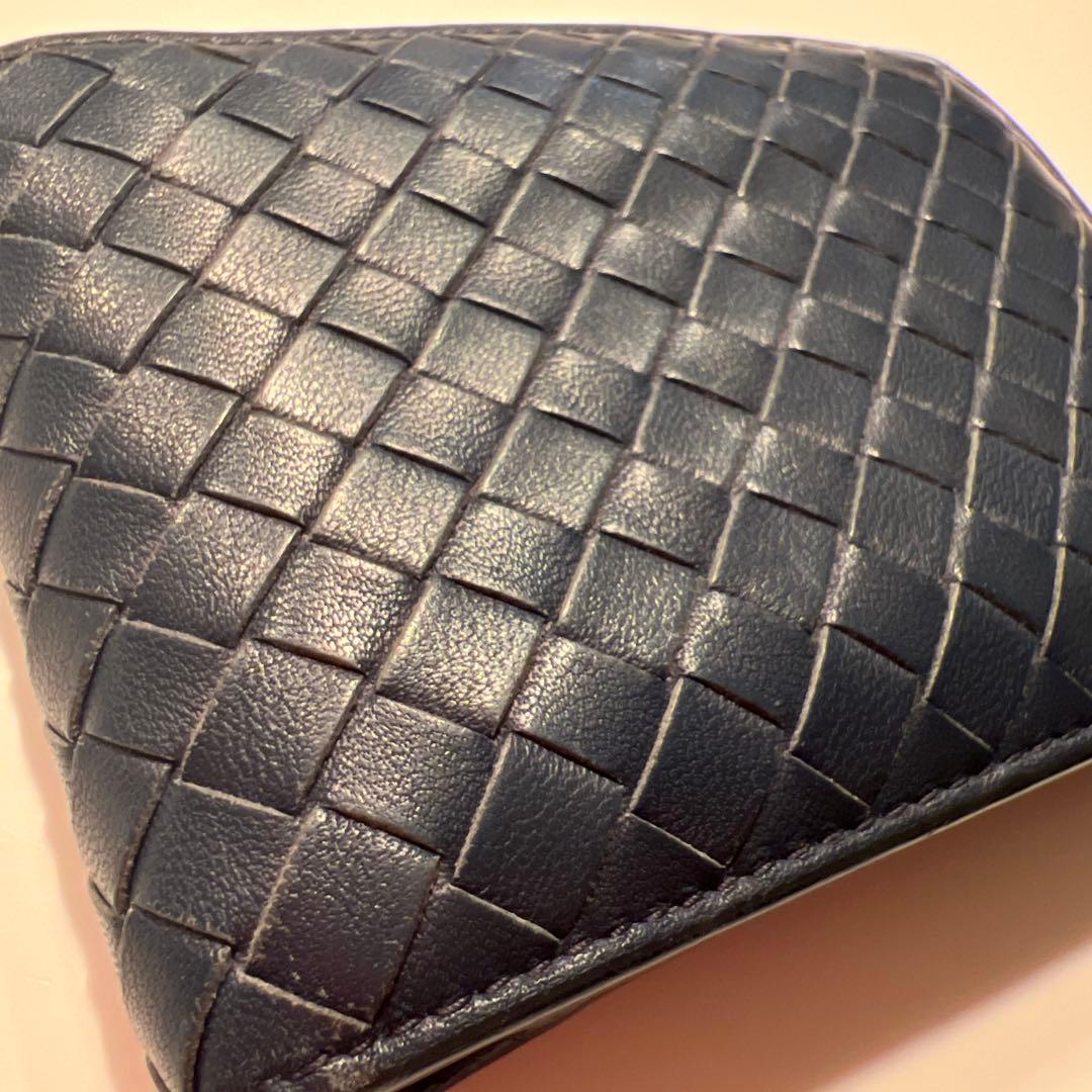 BOTTEGA VENETA ネイビー 二つ折り財布