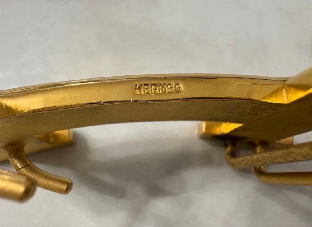 HERMES Hベルト ゴールド