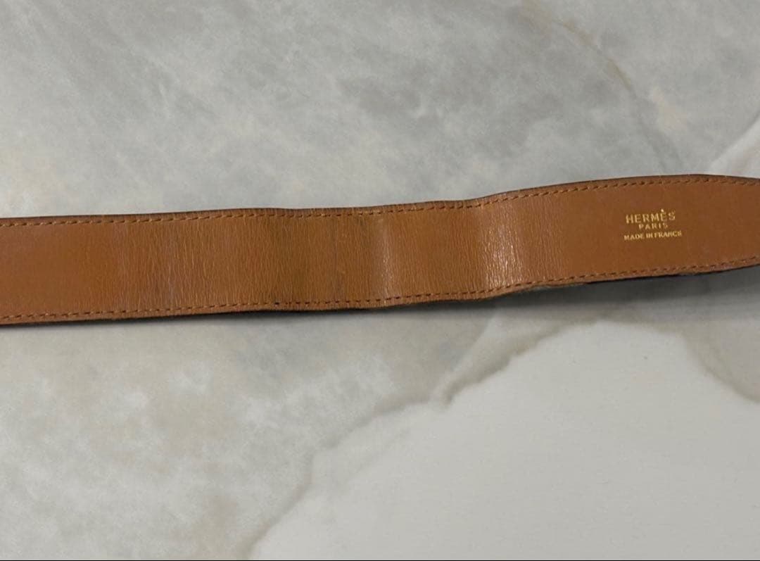 HERMES Hベルト ゴールド