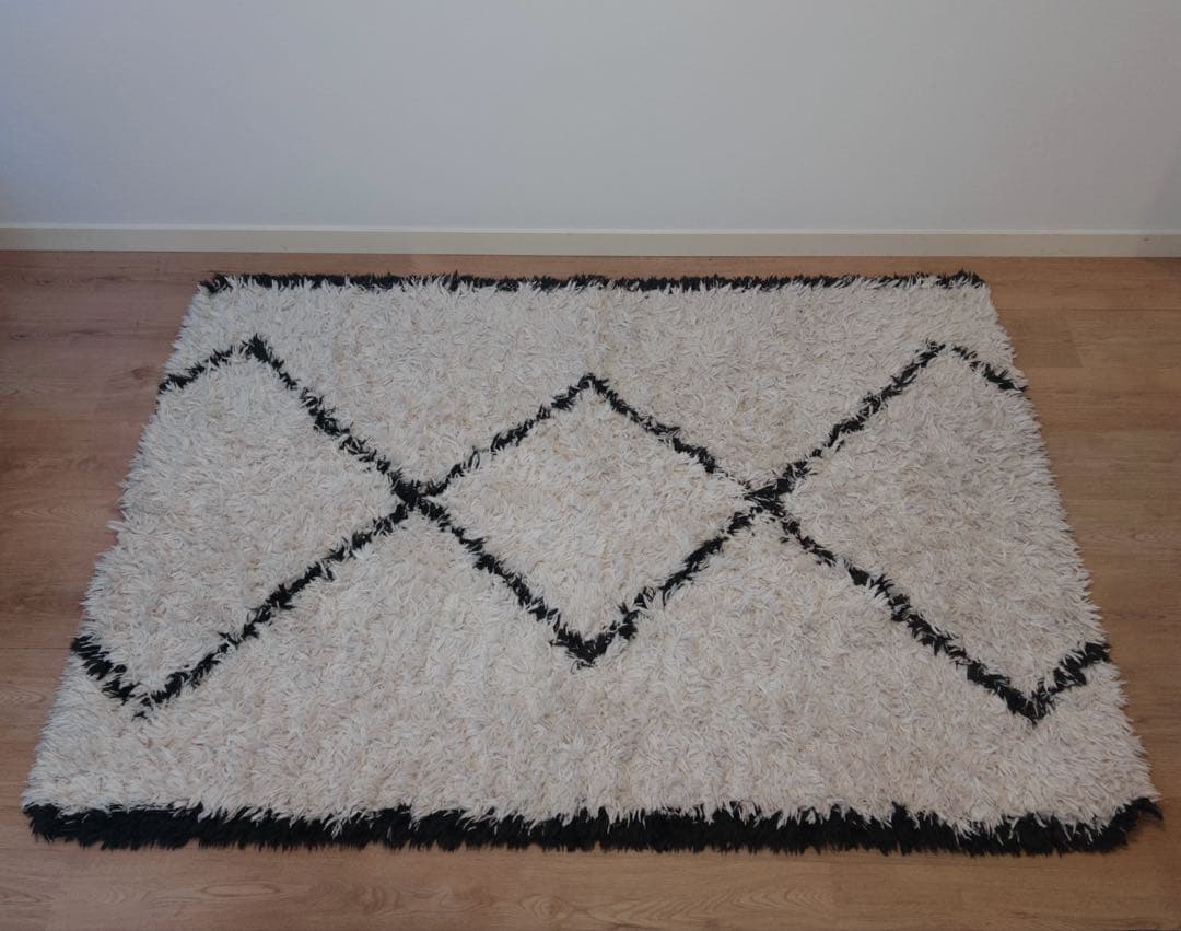 ベニワレン風 ラグ 大判 133×187cm ふわふわ毛足 韓国 北欧インテリア