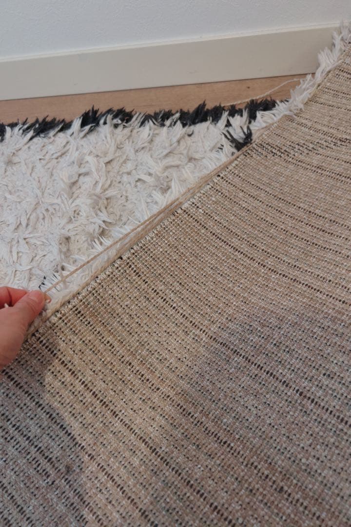 ベニワレン風 ラグ 大判 133×187cm ふわふわ毛足 韓国 北欧インテリア