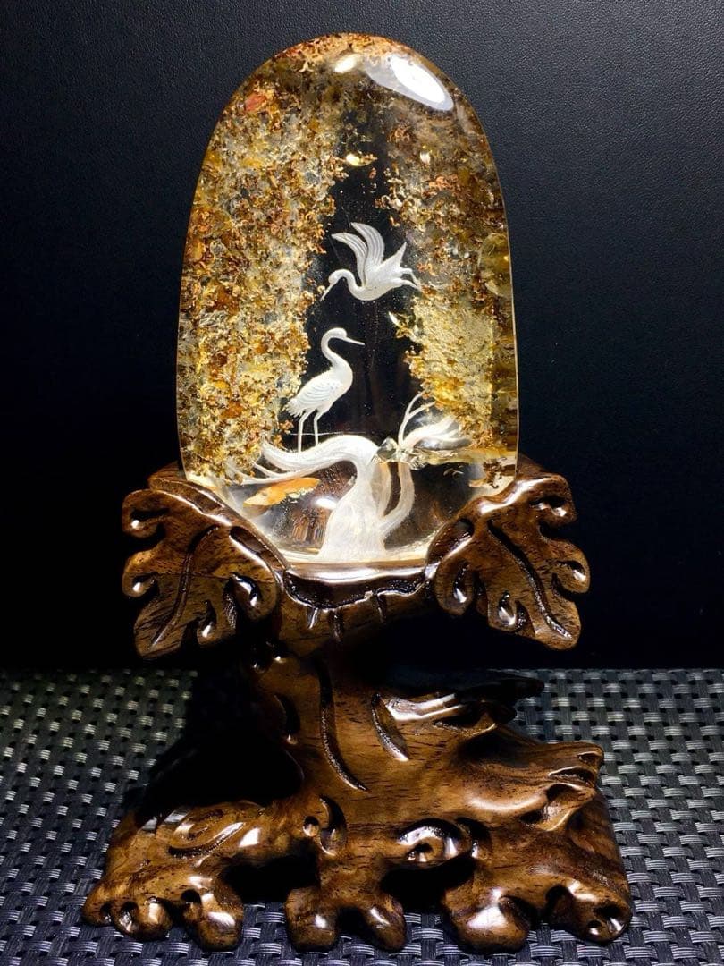 ⭐︎【高級】オーロラクォーツ 置物 283g