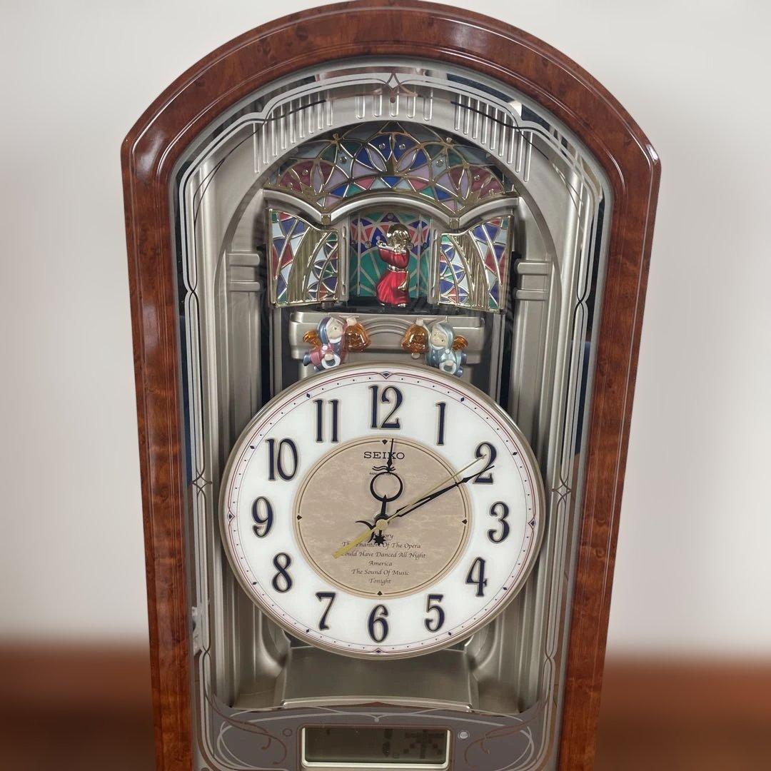 美品　セイコー　電波　からくり時計　RE556B ウェーブシンフォニー