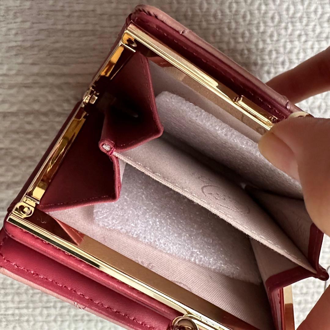 TOCCA トッカ ピンク キルティング 二つ折り財布 ミニ財布