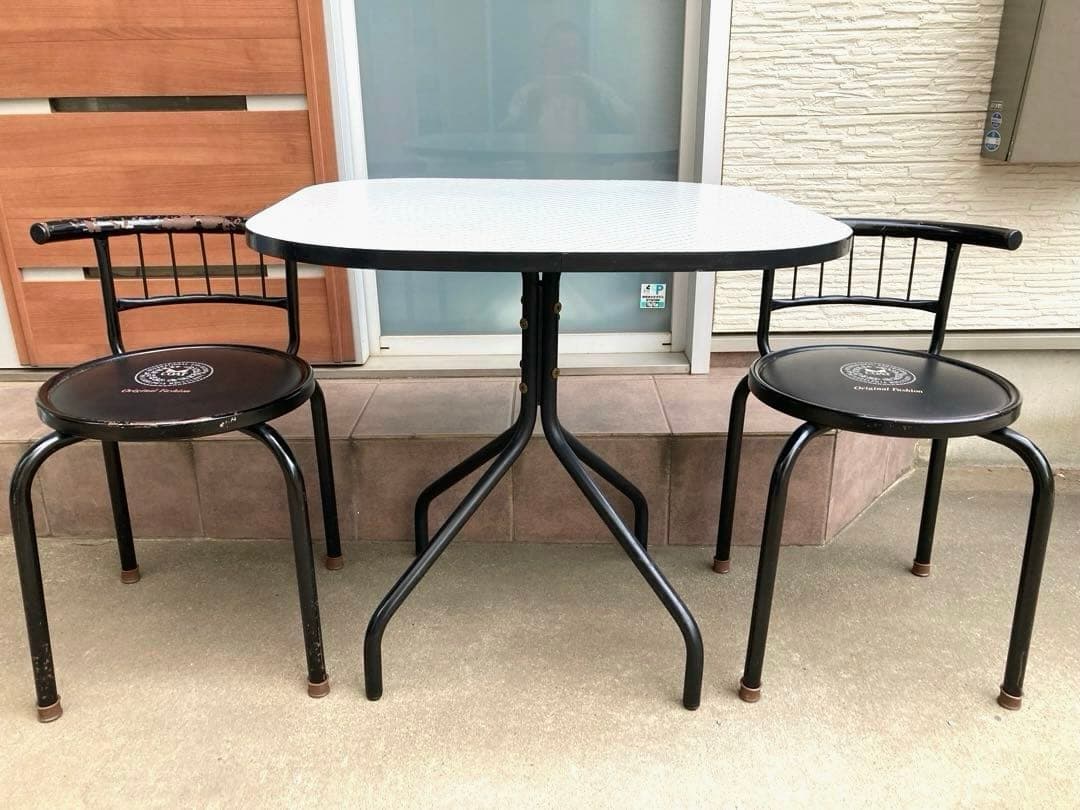 80年代 ビンテージ COAT 2人掛け ダイニングテーブル 昭和 旧車 当時物