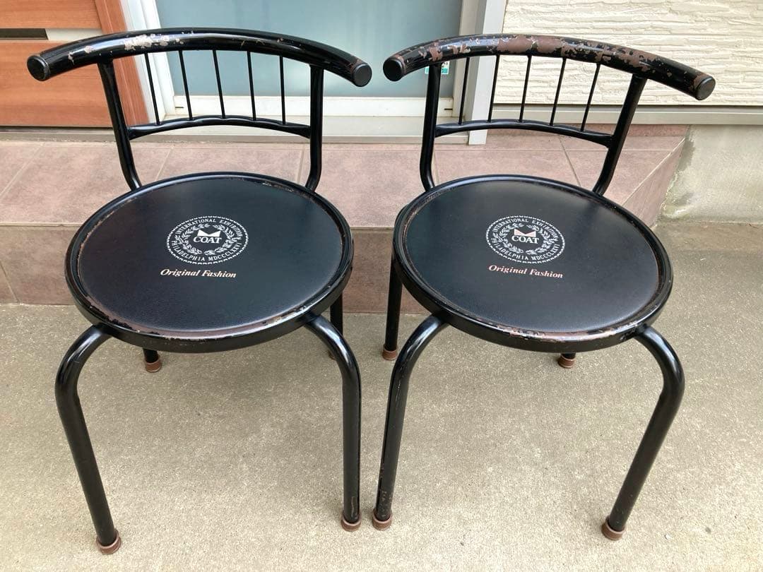 80年代 ビンテージ COAT 2人掛け ダイニングテーブル 昭和 旧車 当時物