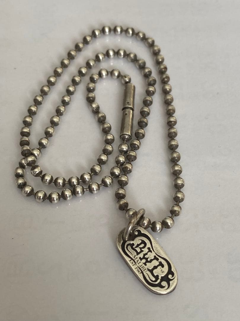 【値下げ中】ビルウォールレザー ボールチェーン タグ