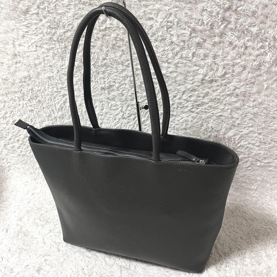 ✨美品✨希少色 RATOM トートバッグ ビジネスバッグ 肩掛け シボ革 A4可