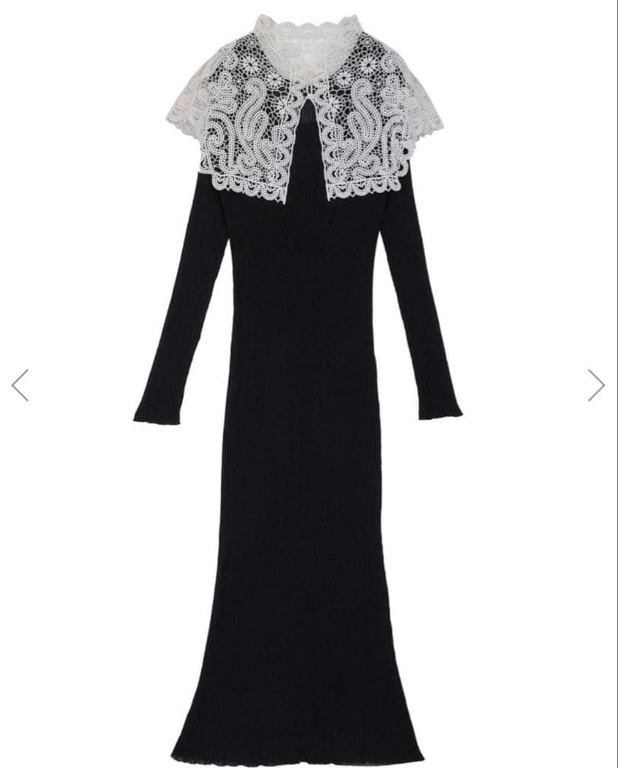 ワンピース Ameri Vintage LACE COLLAR SET DRESS M