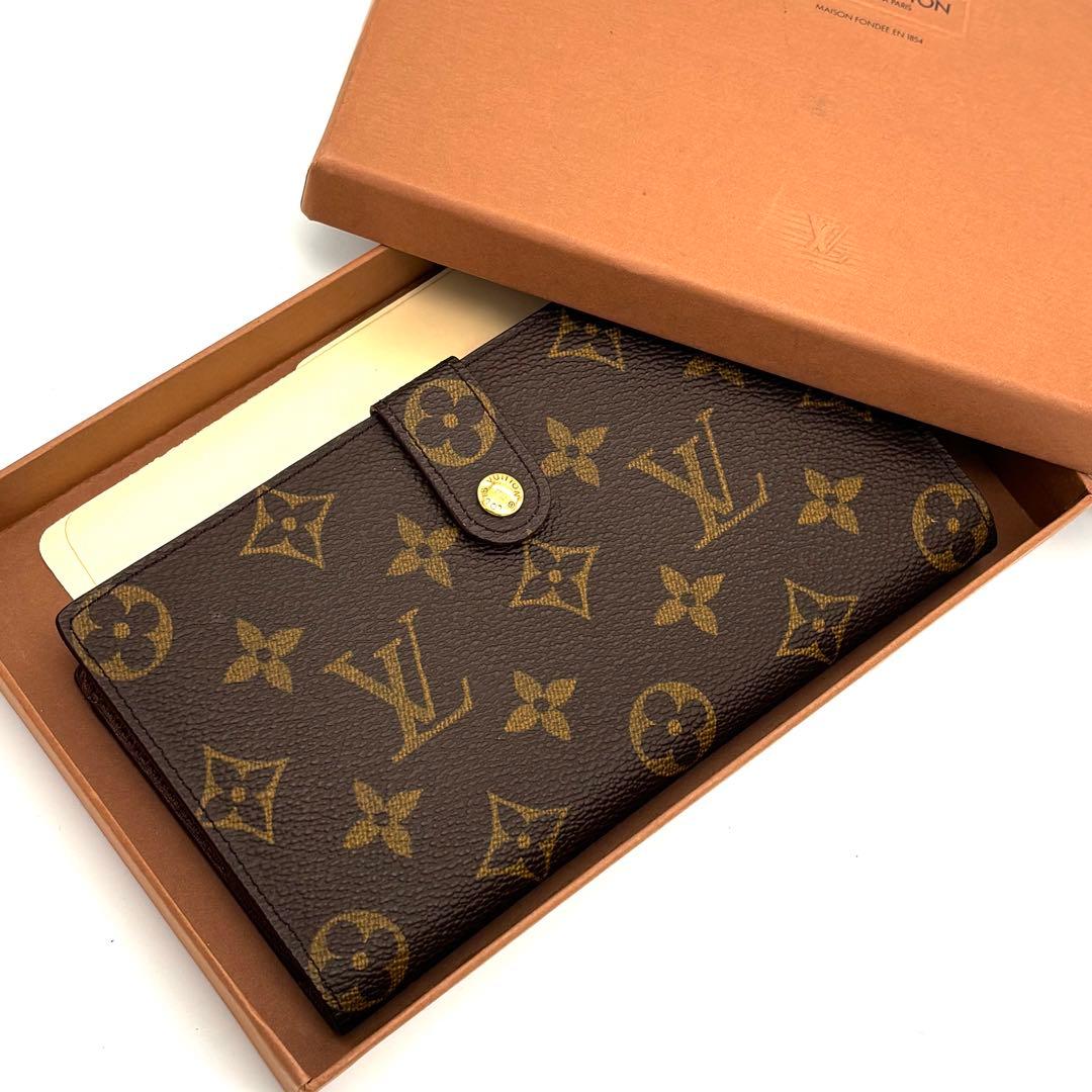 ルイヴィトン モノグラム コンチネンタルクラッチ がま口 長財布 二つ折り