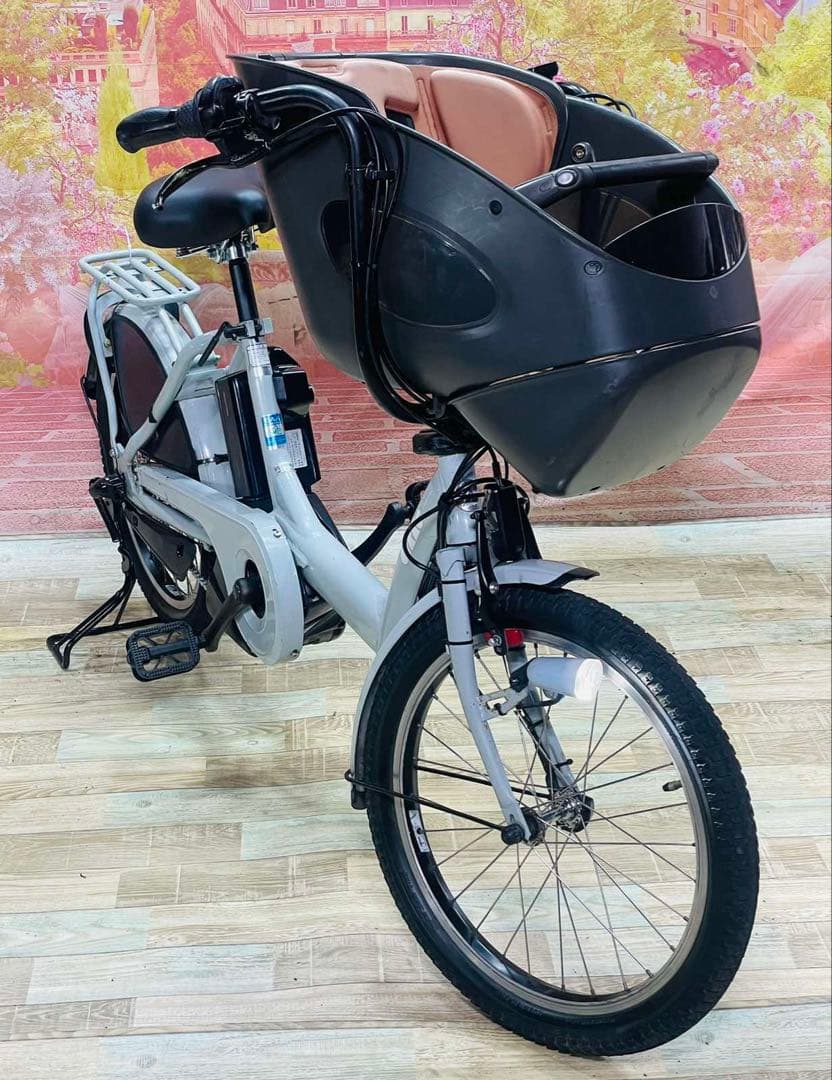 K3033 電動自転車ブリヂストン bikke子供乗せ 20インチ 送料無料