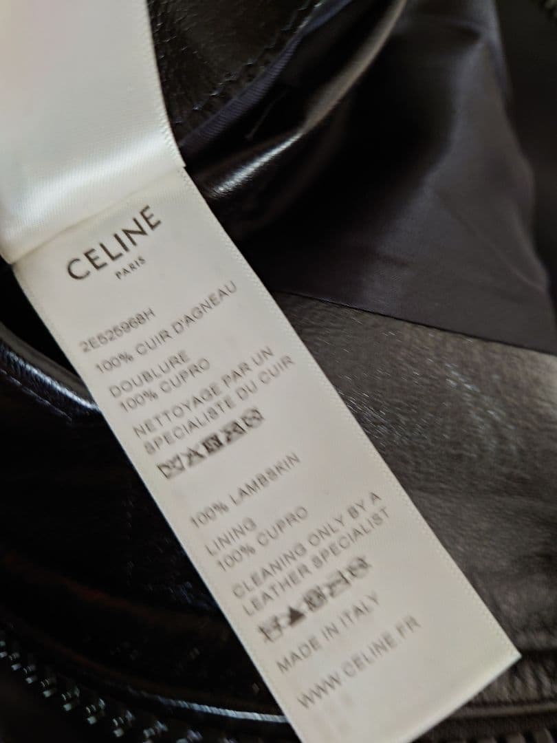 CELINE セリーヌ エディスリマン着 キムタク着 20ss レザージャケット