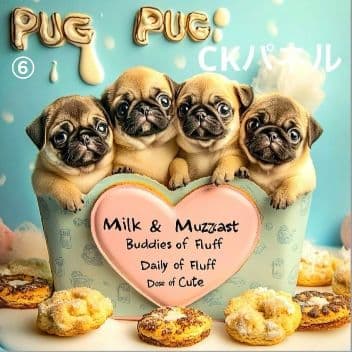 ハンドメイド　オーダー受付ページ　♡パグ　パネル♡