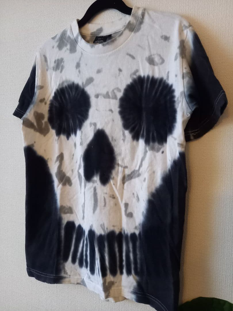 NUMBER (N)INE06SS☆ガンズ期☆タイダイスカル黒☆Tシャツ☆１新同