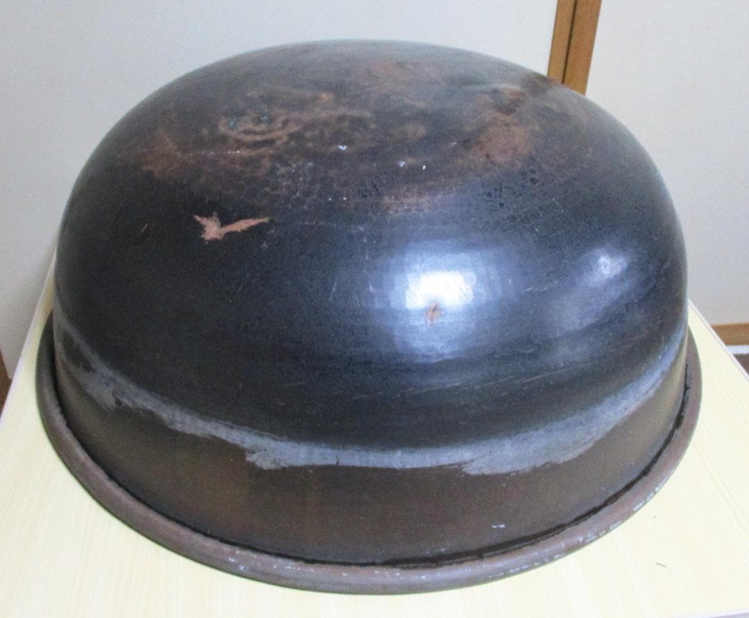 古い銅製のさわり鍋　あんこ鍋　超特大７０㎝　１０kg