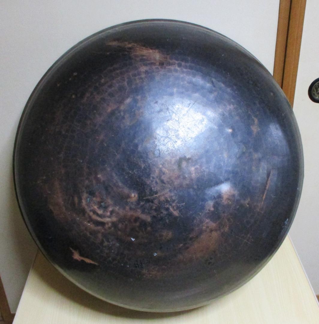 古い銅製のさわり鍋　あんこ鍋　超特大７０㎝　１０kg