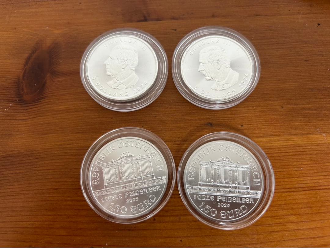 1オンス銀貨 4枚セット