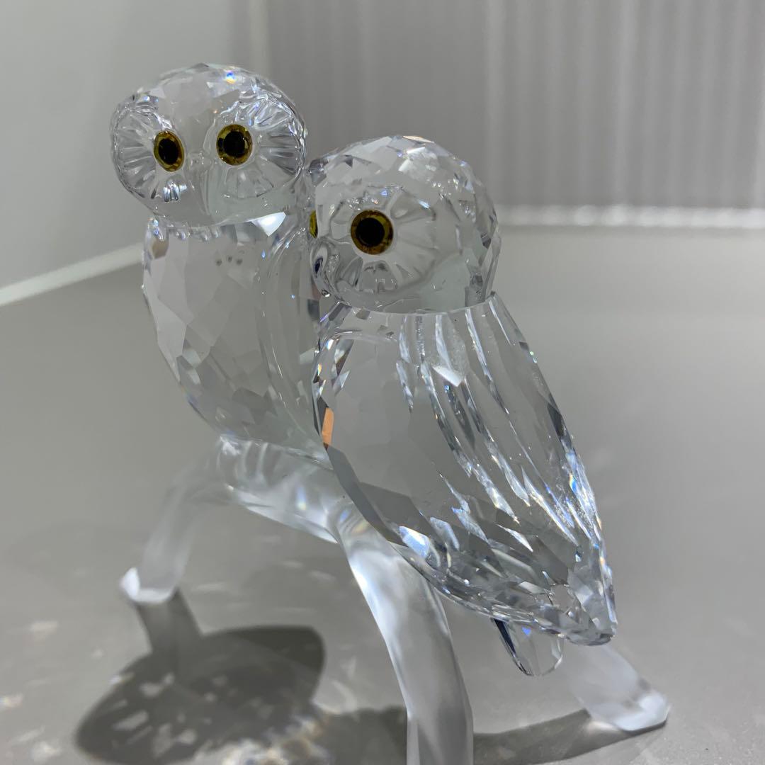 稀少✨極美品　スワロフスキー クリスタル フィギュア フクロウ 1003312
