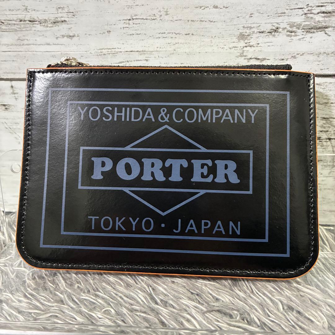 【極美品】PORTER BAUM デイリーポーチ レザー 黒 381-03104