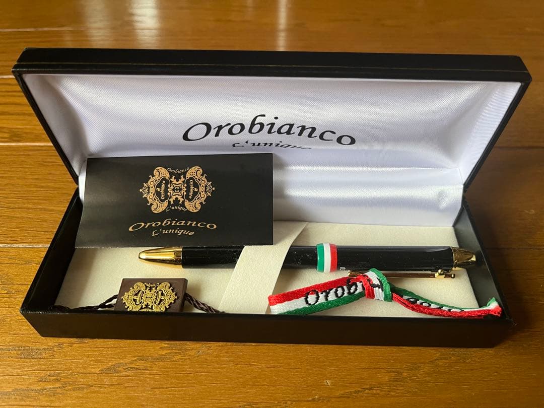 Orobianco L'unique オロビアンコ ルニーク 黒 ボールペン
