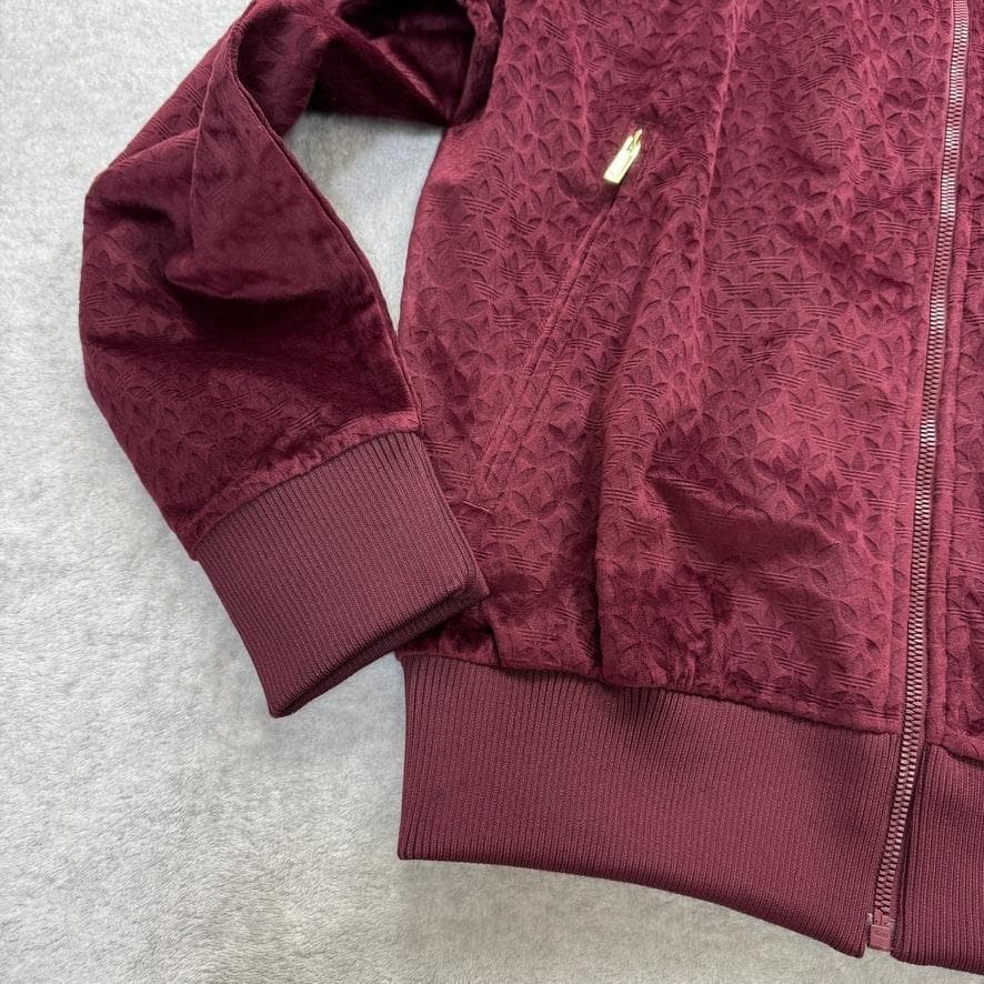 Lサイズ 新品 adidas モノトラックトップ モノグラム ベロア