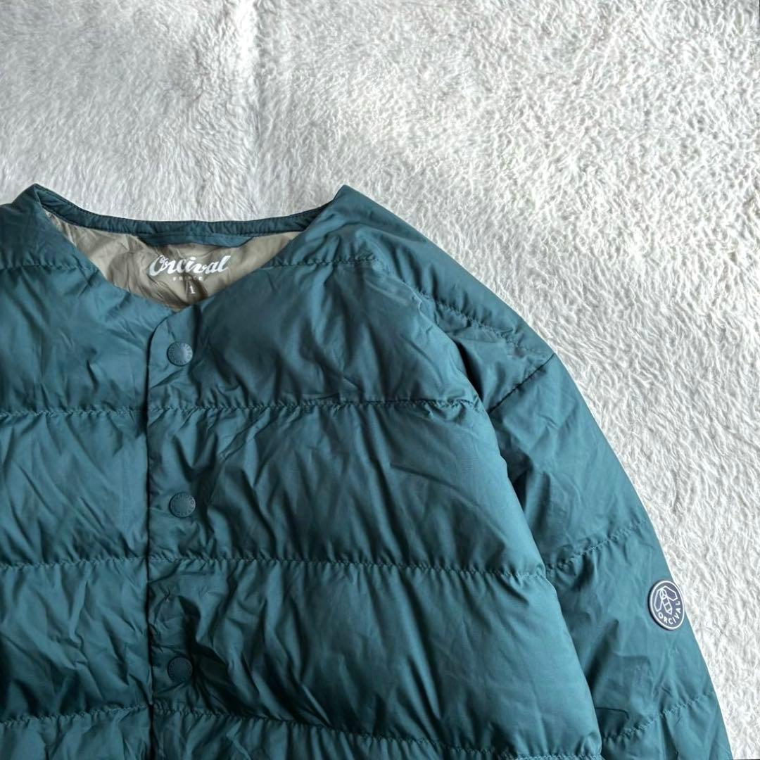美品 オーシバル Bshop インナーダウンジャケット ショート丈 ライトダウン