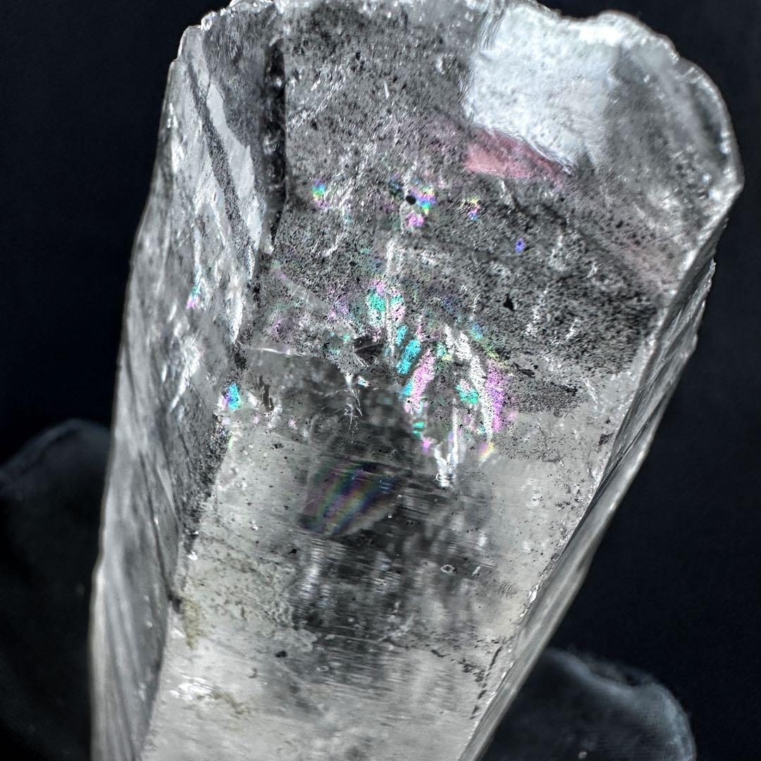 爆アレ❗️虹☆ブラックガーデンクォーツポイント ヒマラヤ水晶共生超パワーA1232