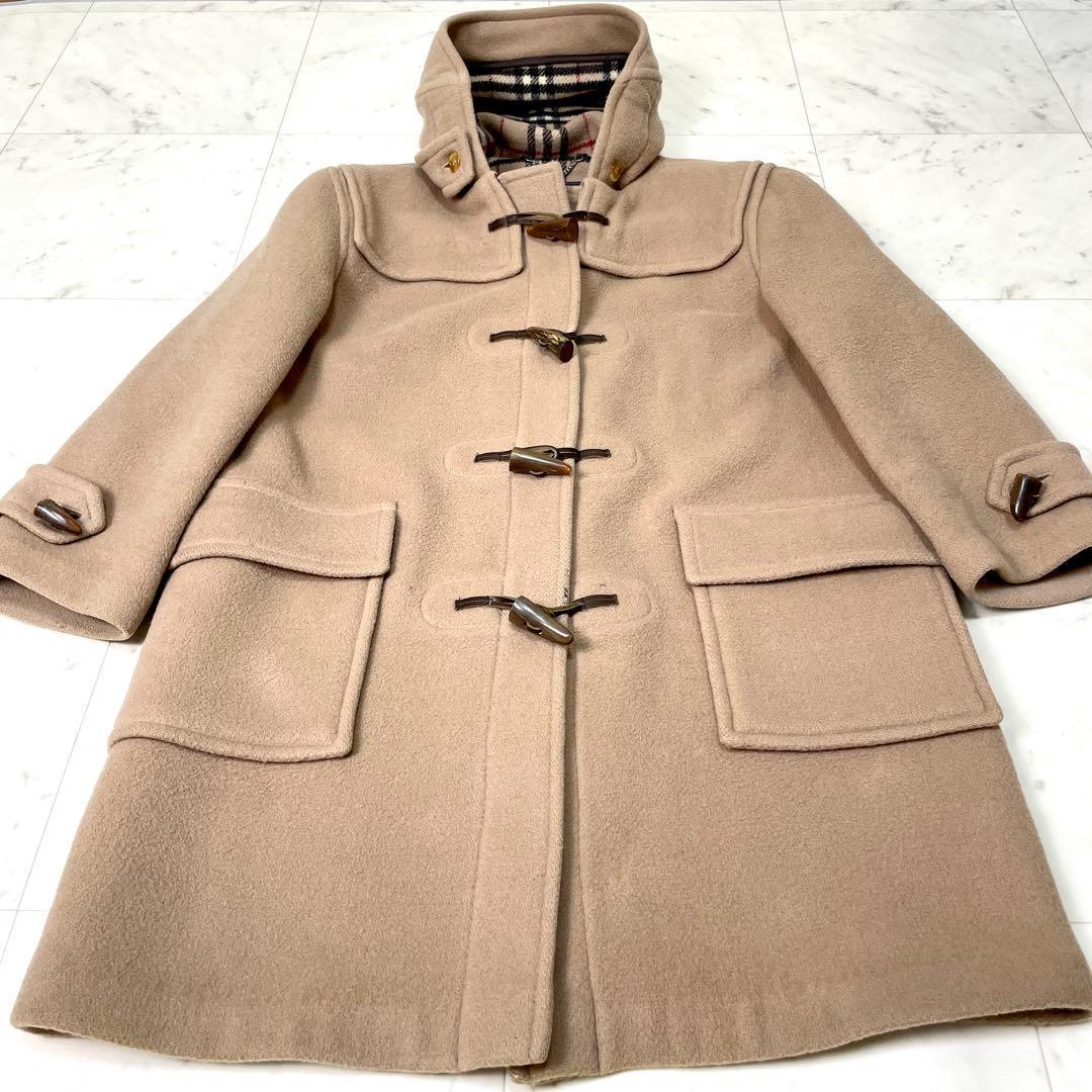 専用【美品】バーバリーズ ダッフルコート ノバチェック ウール キャメル XL